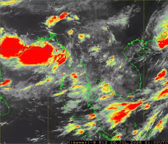 Ảnh vệ tinh mây Himawari khu vực Việt Nam và Biển Đông