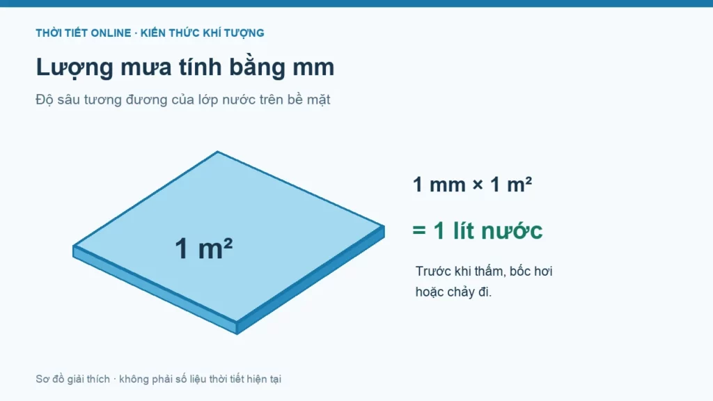 Lượng mưa mm là gì? Cách tính và đọc số liệu mưa