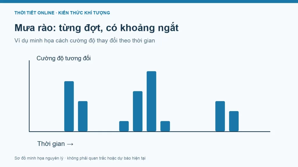 Mưa rào là gì? Khác mưa phùn và mưa dông thế nào?